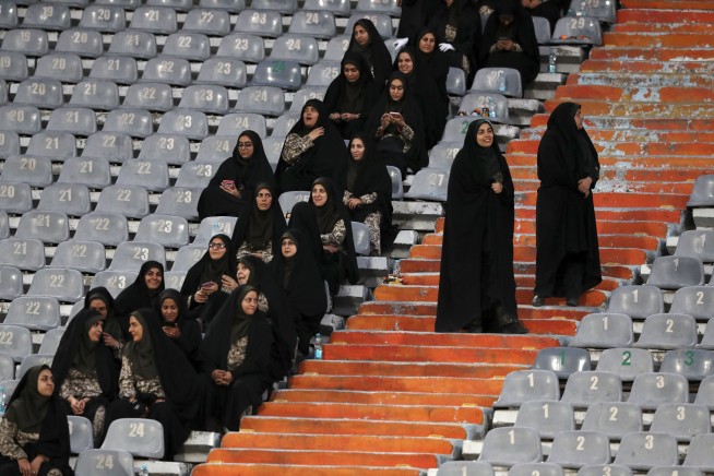 Iran women freely at FIFA soccer match, 1st time in decades