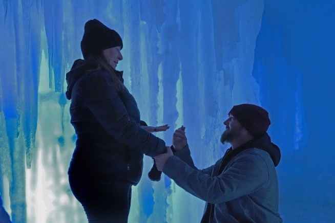 Dazzling Ice Castles draw tourists to New Hampshire and other states