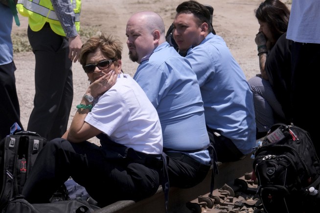 Amtrak train with 198 passengers derails after hitting truck on tracks in Southern California