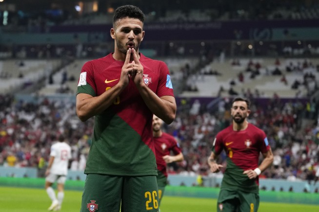 Ronaldo-less Portugal beats Switzerland 6-1 at World Cup