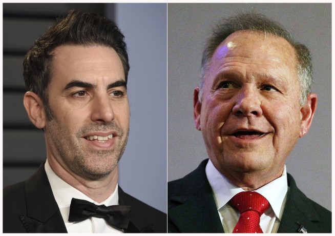 Judge tosses Roy Moore's lawsuit over Baron Cohen interview