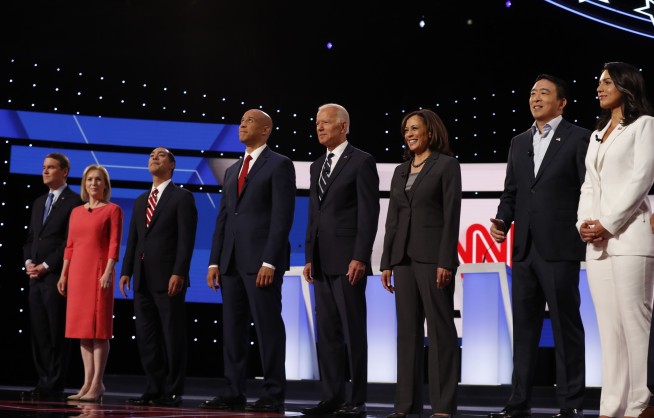 AP FACT CHECK: Democratic debate rhetoric under scrutiny