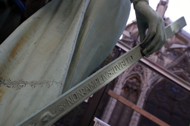 Fire breaks out at top of Notre Dame Cathedral in Paris