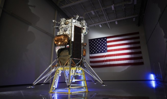 Private lander makes first US moon landing in more than 50 years