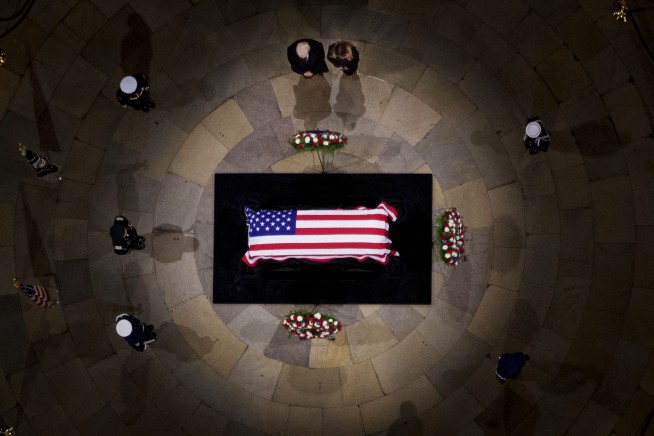 President-elect Donald Trump joins visitors to Jimmy Carter's casket in Capitol Rotunda