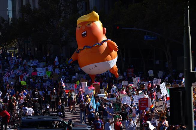 'No Kings' protests against Trump bring a street party vibe to cities nationwide