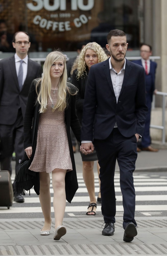 The Latest: Charlie Gard's parents withdraw appeal