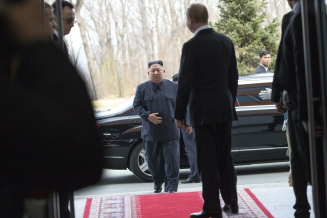 The Latest: Putin, Kim say they've had fruitful talks