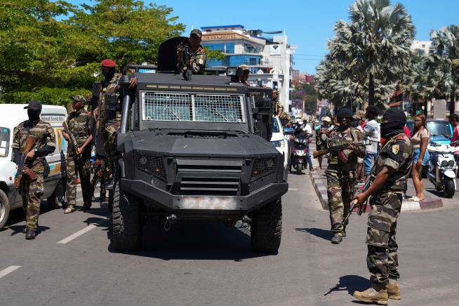 Madagascar's president says a coup is underway after soldiers joined anti-government demonstrations