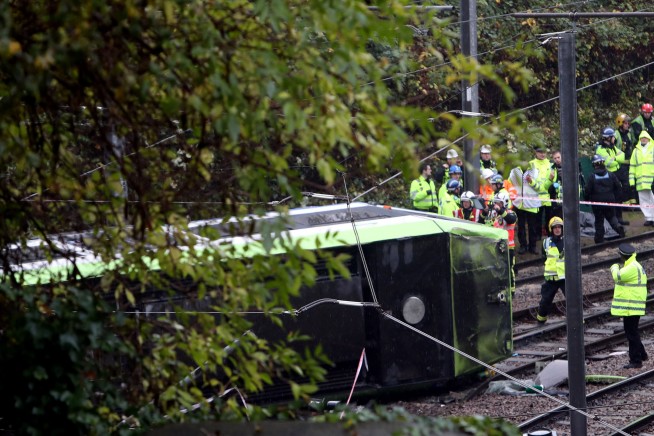 Police: 5 killed in London early morning tram derailment
