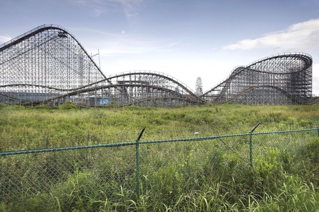 A former Six Flags park is finally being demolished after Hurricane Katrina's devastation