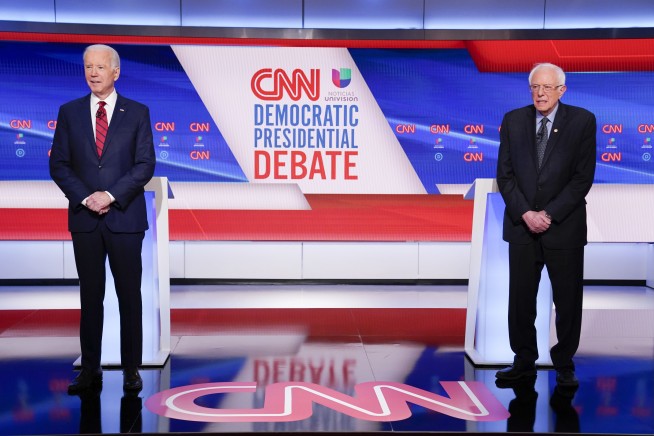 Biden and Sanders cast themselves as best leader amid crisis