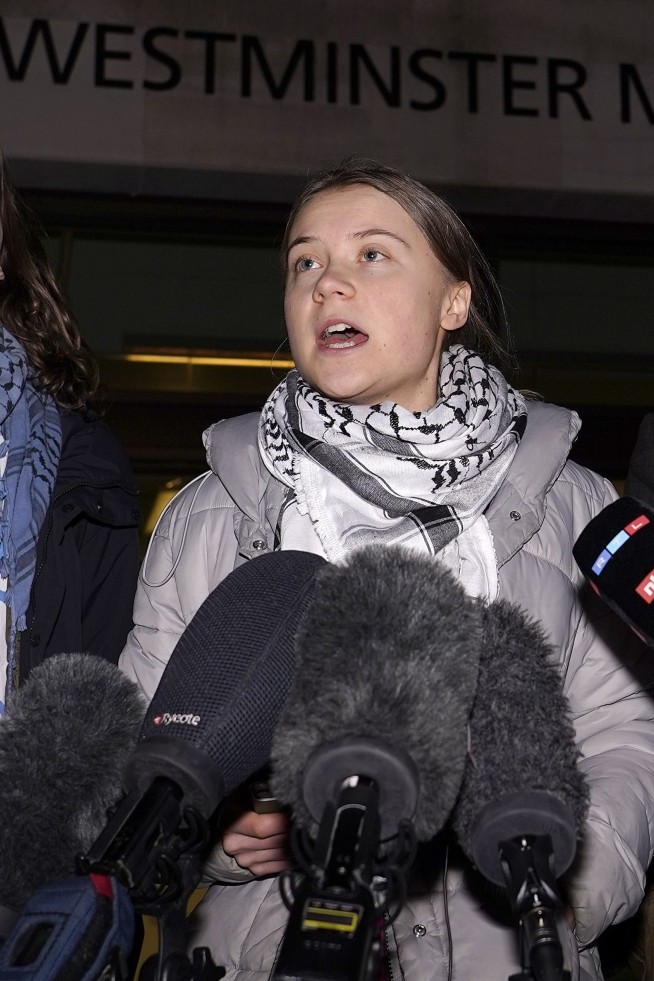 Climate activist Greta Thunberg goes on trial in London for blocking oil and gas conference