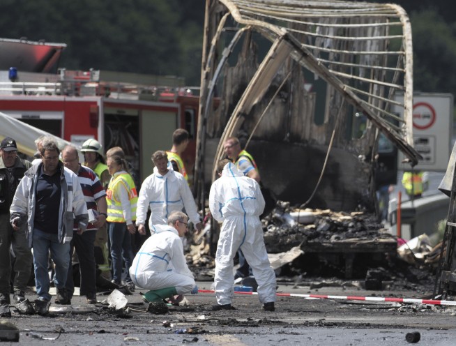 Bus carrying seniors crashes on German highway, killing 18