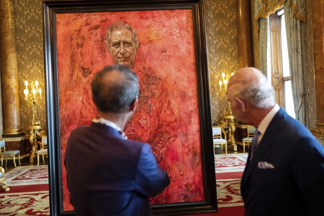 King Charles III unveils his first official portrait since his coronation