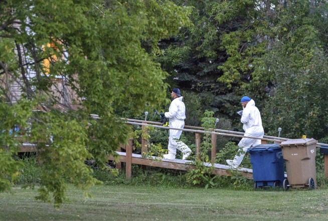 Canada police hunt remaining suspect in stabbing attacks