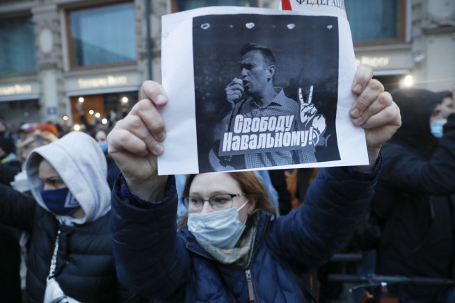 Nearly 1,500 reported arrested at Navalny rallies in Russia