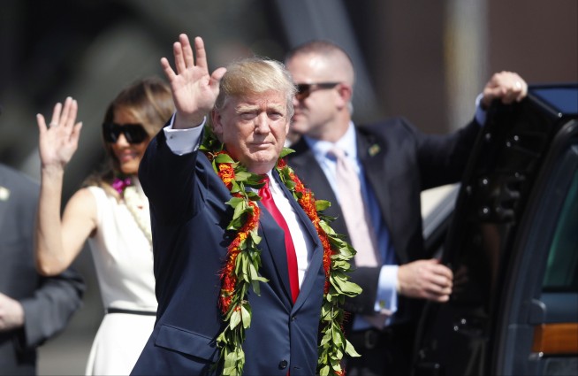 On eve of Asia trip, Trump pays visit to Pearl Harbor