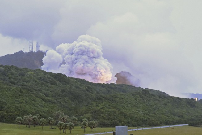 The engine of Japan's flagship new small rocket explodes during a test for a second time