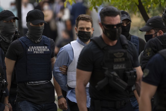 Greek pilot jailed before trial over UK wife's murder