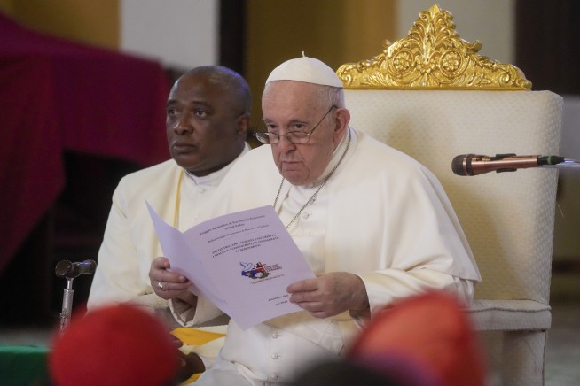 Pope says South Sudan's future depends on treatment of women