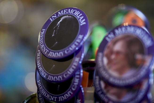 Jimmy Carter is being mourned in his tiny hometown and around the world