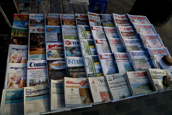 People in Myanmar honk horns, bang on pots to protest coup