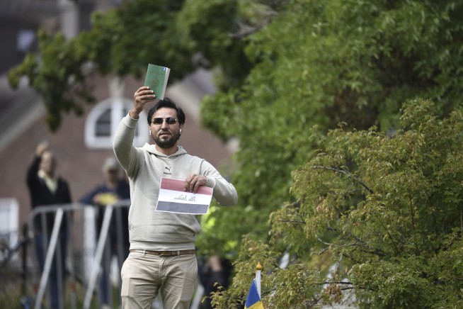 Protesters storm Swedish Embassy in Baghdad after man threatens to burn Quran in Stockholm