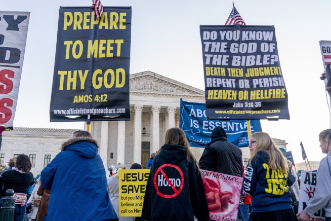 Abortion rights at stake in historic Supreme Court arguments