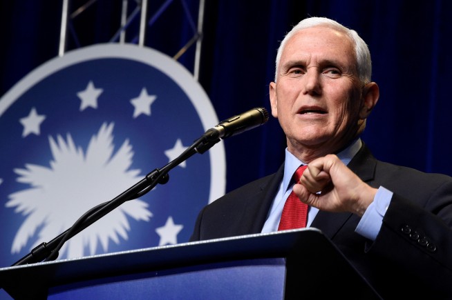 Eying 2024, Pence makes 1st speech since leaving office