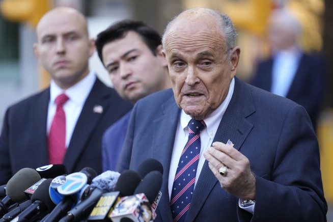 Defiant Giuliani says he's a victim of 'political persecution' as he's told again to give up assets