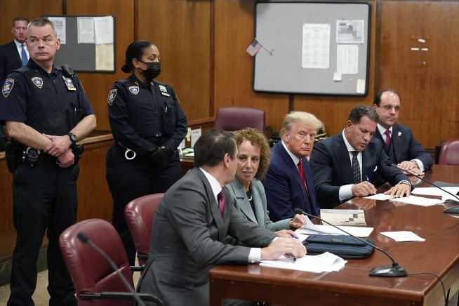 Live updates: Donald Trump arraigned on 34 felony counts