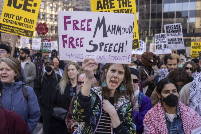 Trump warns that arrest of Palestinian activist at Columbia will be 'first of many'