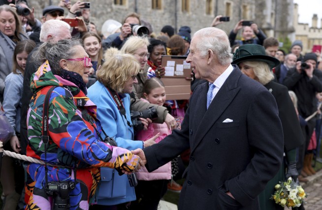 King Charles shakes hands, chats with crowd at most significant public outing since cancer diagnosis