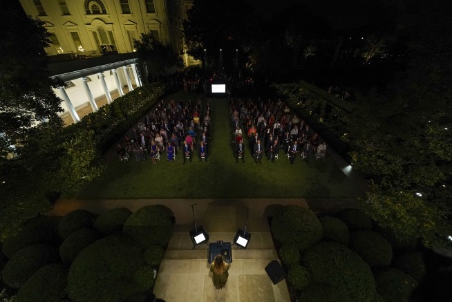 South Lawn, Rose Garden under repair post-convention
