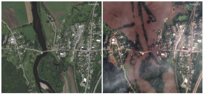 Vermont hit by 2nd day of floods as muddy water reaches the tops of parking meters in capital city