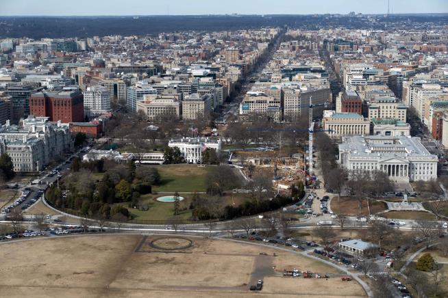 The White House wants to build an underground center to provide security screening for visitors
