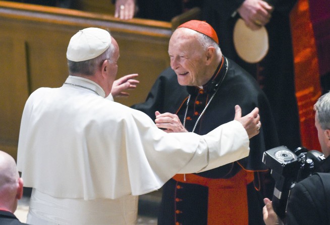 Pope on McCarrick claims: 'I won't say a word about it.'