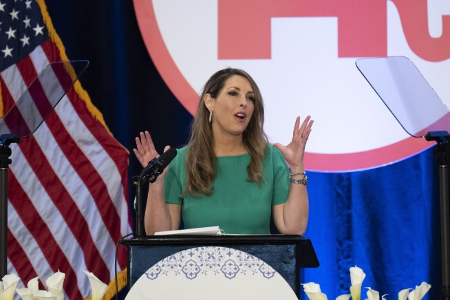GOP Chair Ronna McDaniel defeats rival in leadership vote
