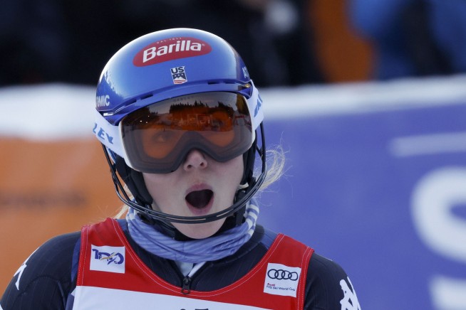 Shiffrin gets career win 95 in first World Cup slalom after season-ending injury for rival Vlhova