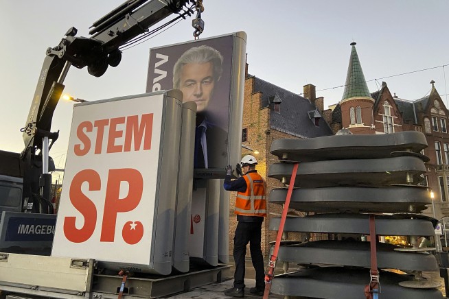 In a political shift to the far right, anti-Islam populist Geert Wilders wins big in Dutch election