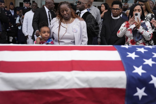 Hundreds pack funeral for Roger Fortson, the Black airman killed in his home by a Florida deputy