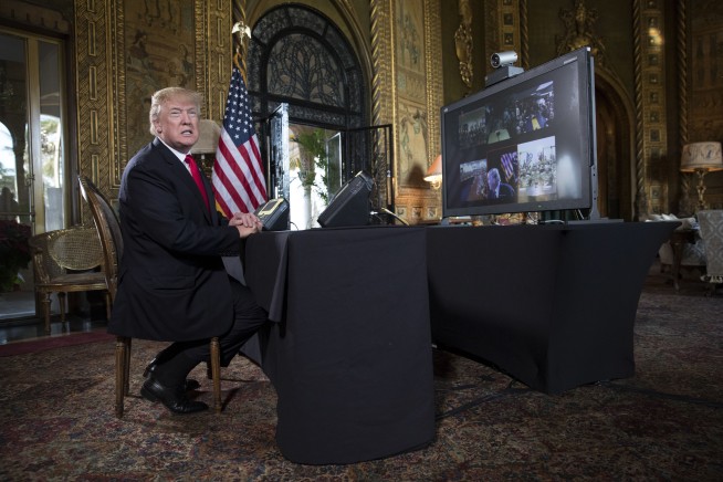 Trump sends Christmas greetings to US troops abroad