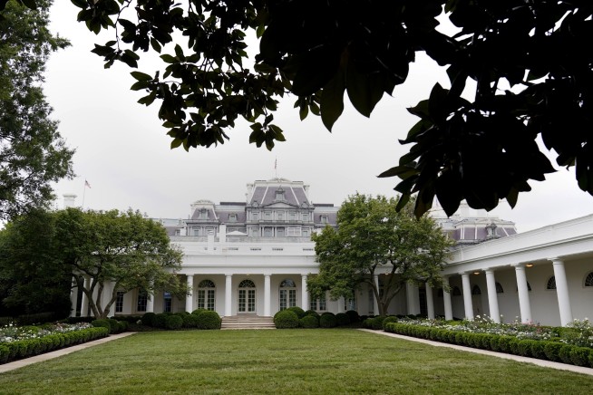 Spruced-up White House Rose Garden set for first lady speech