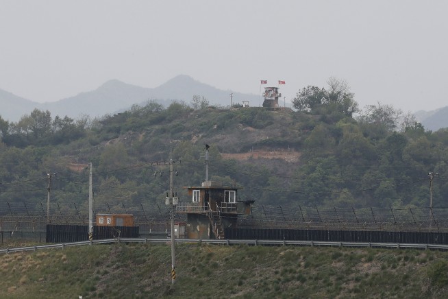 North and South Korea troops exchange fire along border
