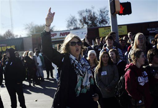 Okla. Students Walk Out in Rape Protest