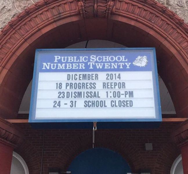 Principal Loses Post Over Misspelled Sign