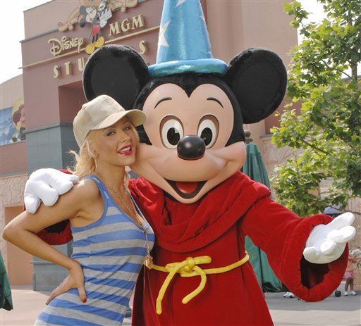 Christina Aguilera Flips Out at ... Mickey