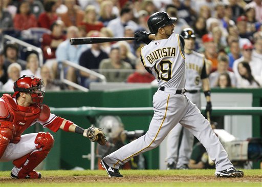 Bautista Homers Twice as Pirates Rip Nationals