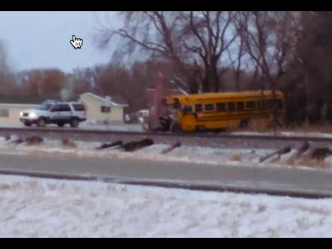 2 Dead, 12 Hurt in Train-School Bus Crash